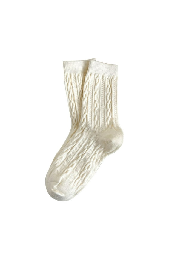 Women's Winter Wool Thermal Long Tube Socks for Everyday Casual Wear and Comfort,Sizes One Size