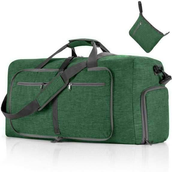 TBWYF 24" Travel Duffle Bag,65L Extra Large Duffel Bag Lightweight,Waterproof Duffel Bag for Men Women, Green