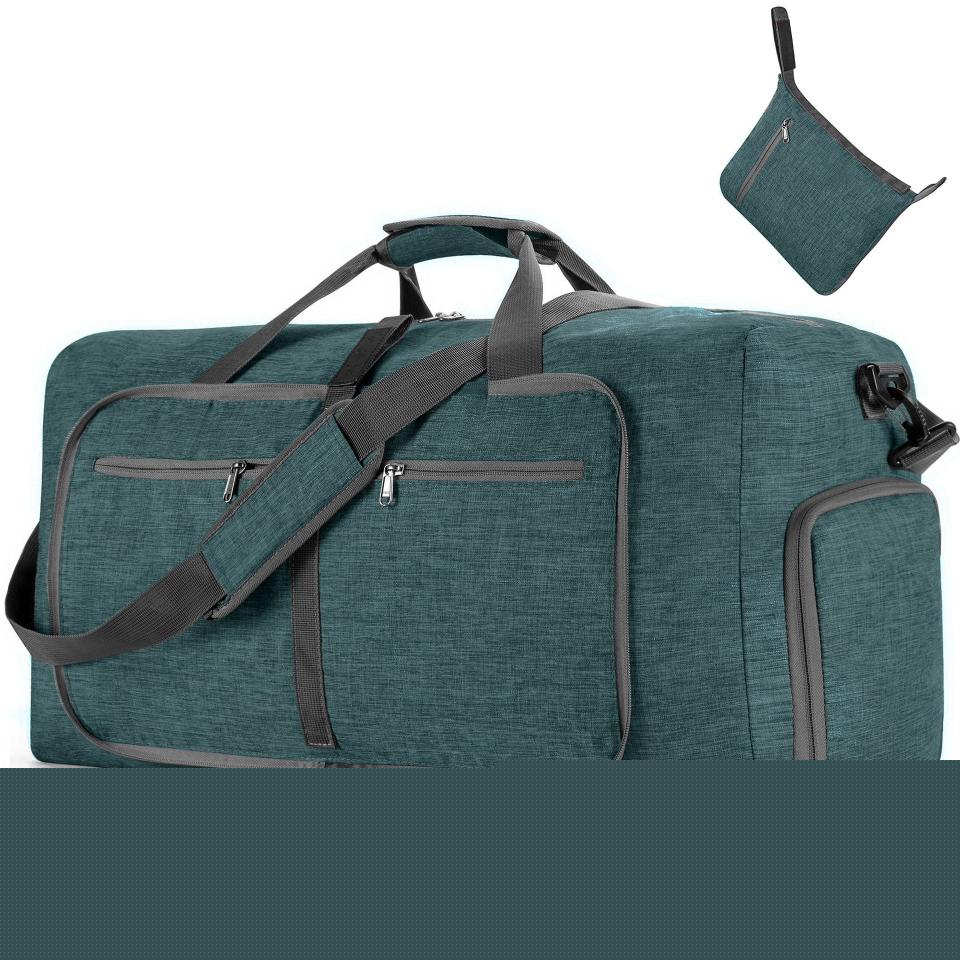 TBWYF 27" Travel Duffle Bag,85L Extra Large Duffel Bag Lightweight,Waterproof Duffel Bag for Men Women, Dark Green