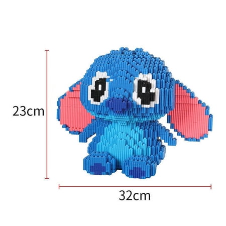 TBWYF Building Blocks 4700 Pieces Set, Mini Building Blocks for Ages 14 + Kids & Adults Blue Stitch