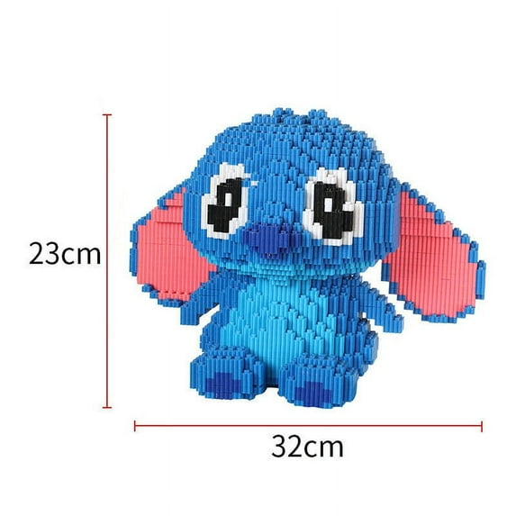 TBWYF Building Blocks 4700 Pieces Set, Mini Building Blocks for Ages 14 + Kids & Adults Blue Stitch