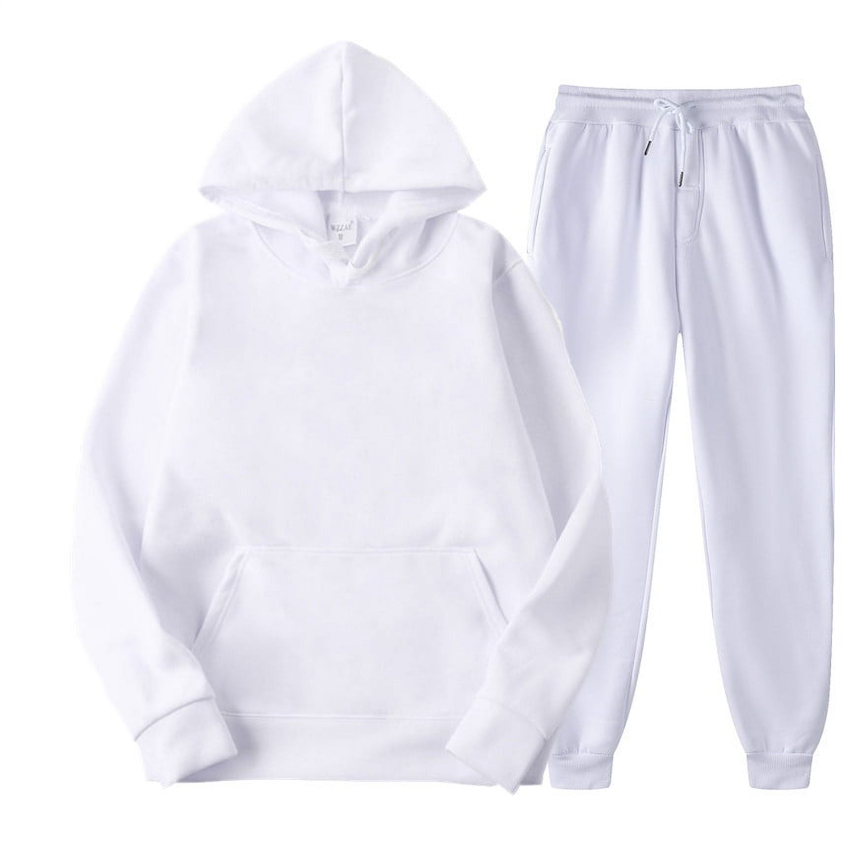 White jogging suits hotsell