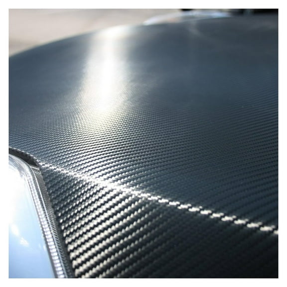 TC 3D Carbon Fiber Vinyl Bubble-Free Film Wrap - BLACK 60" x 59"