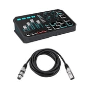TC Electronic Helicon GoXLR USB Streaming Mixer, Black with TC Helicon All-Metal Adjustable Desk Stand for GO XLR