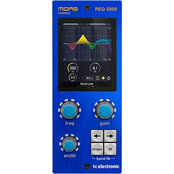 TC Electronic PEQ 3000-DT Midas-Powered 12-Band Parametric Equalizer Plug-In with Hardware Desktop Controller