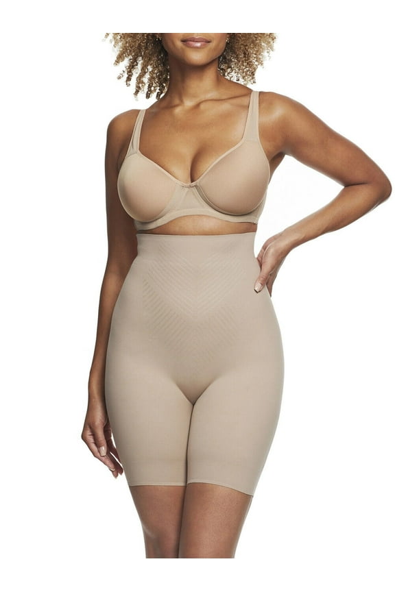 TC Fine Intimates Iconic Core High-Waist Booty Lift Thigh Slimmer - 4959 (Stucco, L)