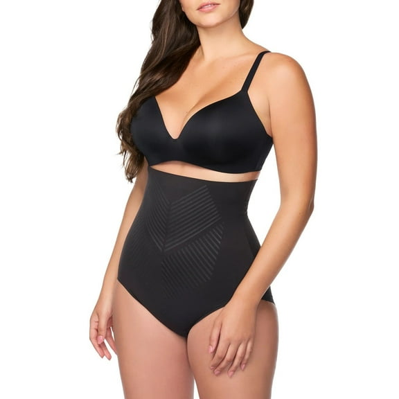TC Fine Intimates Iconic Core High-Waist Shaping Brief - 4955 (Black, Medium)