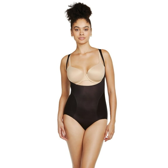 TC Fine Intimates Women's Skin Benefit Open Bust Bodysuit - 4151 (Black, S)