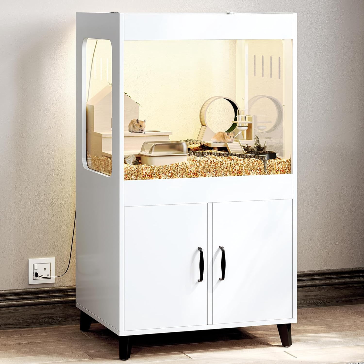 Curated visual reference: Gallery Detail: Tc Homeny Large Hamster Cage With Storage Cabinet Hamster Cage