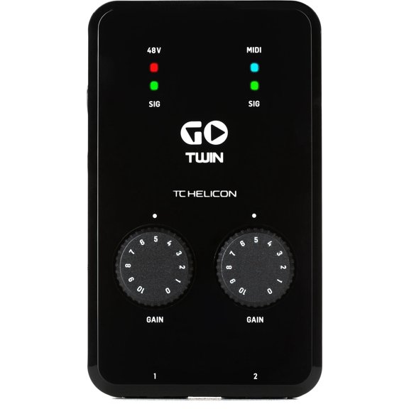 TC Helicon GO TWIN High-Definition 2-Channel Audio/MIDI Interface