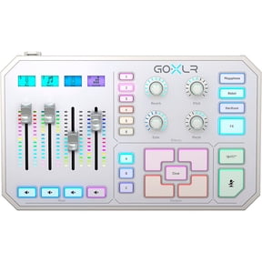 GoXLR 4-channel USB Streaming Mixer with Voice FX and Sampler - White