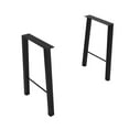 thumbnail image 1 of TC-Home 26" Industry Table Legs Set of 2 DIY Solid Iron Legs Baking Finish Black, 1 of 10