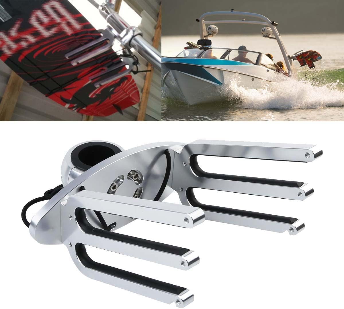 TCHome CNC Oval Wakeboard Tower Rack Surfboard/Kneeboard Combo Rack