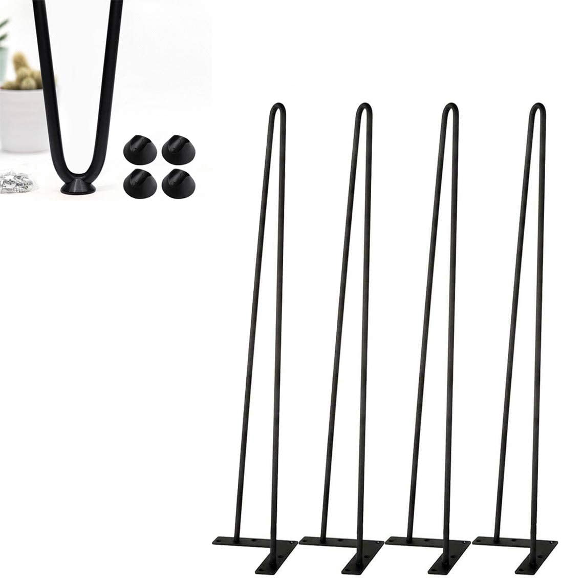 TC-Home Metal Hairpin Legs 30 INCH Table Leg Dia.3/8