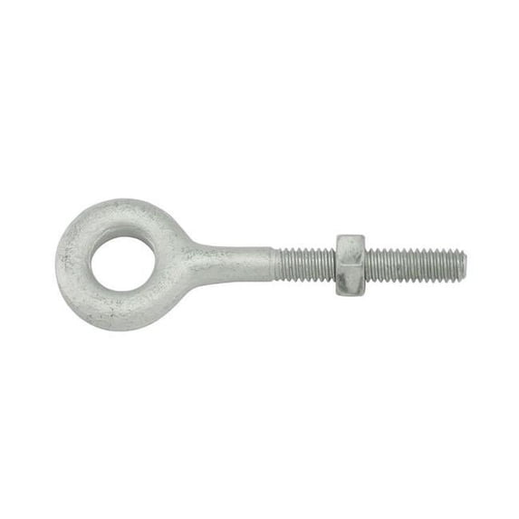 TC International 41003 0.25 x 4 in. Forged 1030 Carbon Steel Hot Dip Galvanized Regular Type Eye Bolts - Pack of 2