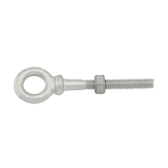 TC International 41062 0.25 x 4 in. Forged 1030 Carbon Steel Hot Dip Galvanized Shoulder Type Eye Bolts - Pack of 2