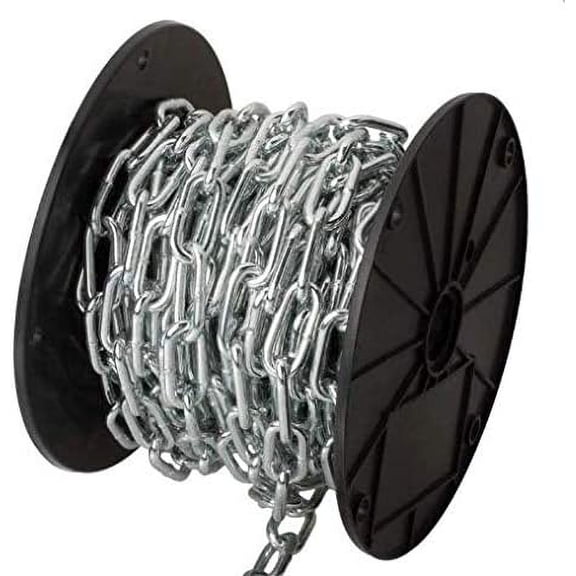 TC Machine Chain Straight Link Zinc (Trade Size 4 100ft. Reel)