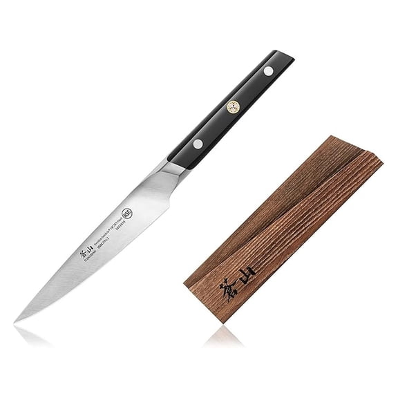 TC Series 1021042 Swedish 14C28N Steel Forged 5-Inch Utility Knife and Wood Sheath Set