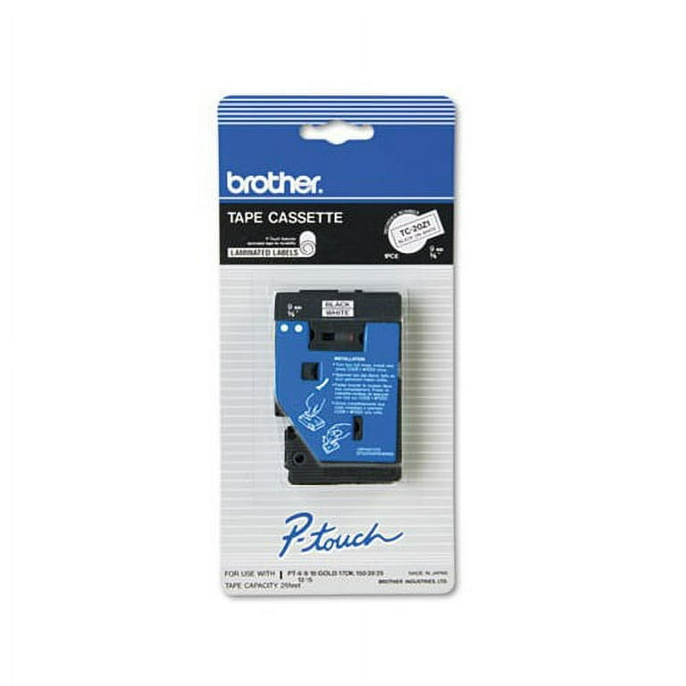 TC Tape Cartridge for P-Touch Labelers, 0.37 TC Tape Cartridge for P-Touch Labelers, 0.37
