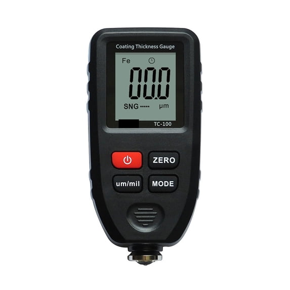 TC100 Car Paint Coating Thickness Gauge Car Paint Film Thickness Tester Measuring Paint Tool Black ,Wide Use