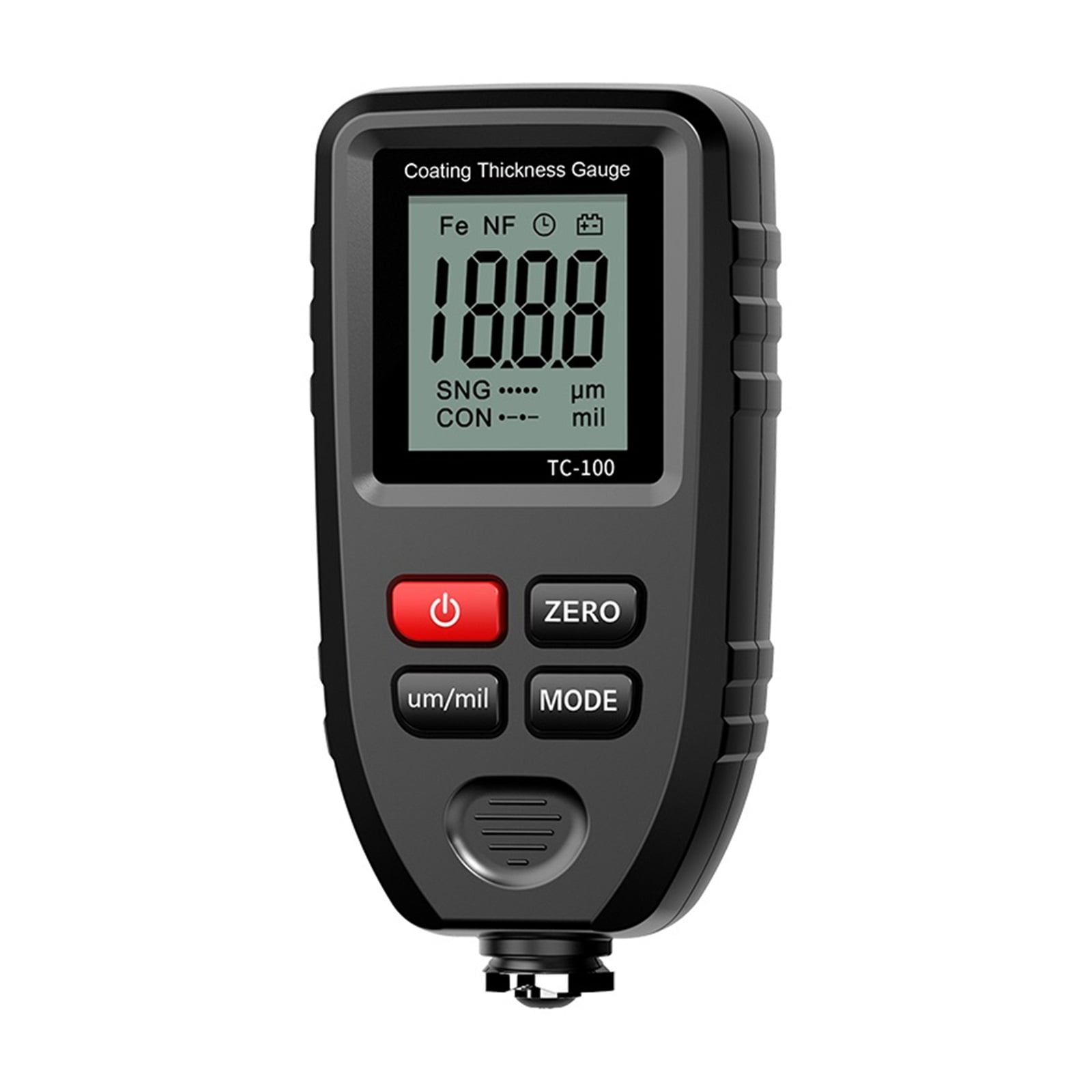 R&D TC100 Coating Thickness Gauge 0.1micron/0-1300 Car Paint Film Thickness Tester Measuring FE/NFE Russian Manual Paint Tool