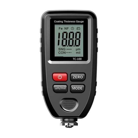 TC100 White Car Paint Coating Thickness Gauge Car Paint Film Thickness Tester Measuring Paint Tool