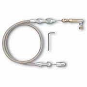 TC1000HT36 Hi-Tech Throttle Cable - Brushed Aluminum, 36 In.