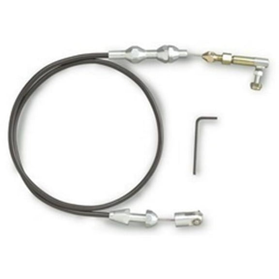 TC1000U36 Hi-Tech Throttle Cable - Brushed Aluminum, 24 In.