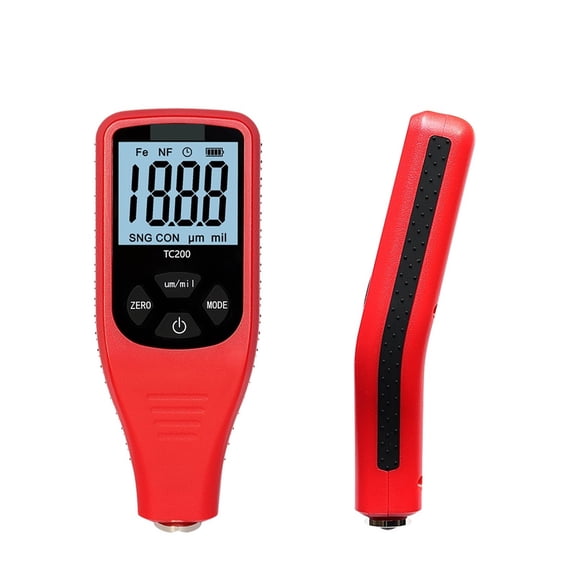 TC200 Coating Thickness Gauge 0.1 Micron/0-1500 Car Paint Film Thickness Tester Measuring Paint Tool ,Fast and Reliable