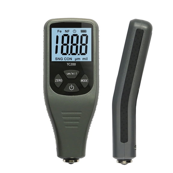 TC200 Coating Thickness Gauge 0.1 Micron/0-1500 Car Paint Film Thickness Tester Measuring Paint Tool ,Multifunctional