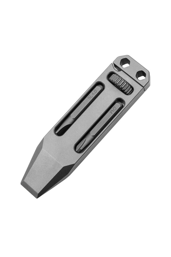 TC4 Titanium Alloy Multi-Function Pry Bar Corkscrew Screwdriver Mini Wrench Crowbar Pocket Tool Pendant