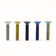 TC4 Titanium Bolt M6 x 15mm Countersunk Flat Head Hex Socket Cap Screw Pack of 4