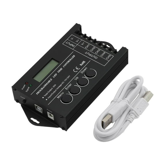 TC420 Time Programmable RGB LED Display Controller Timer 5 Channel DC12 ...