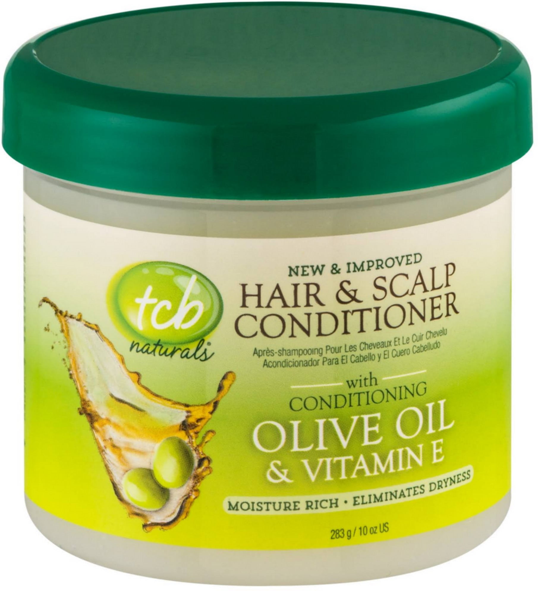 BEAUTY ENTERPRISES TCB Naturals Hair & Scalp Conditioner With Olive Oil & Vitamin E 10 oz (Pack of 4)