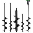 thumbnail image 1 of Garden Auger Drill Bit for Planting 4 Pack, 1.6"x9", 1.6"x16.5", 3"x12", 3"x16.5" Heavy Duty Earth Auger Drill Bit Set for Planting Bulbs, Flowers, Umbrella Holes, Post Holes, 1 of 7