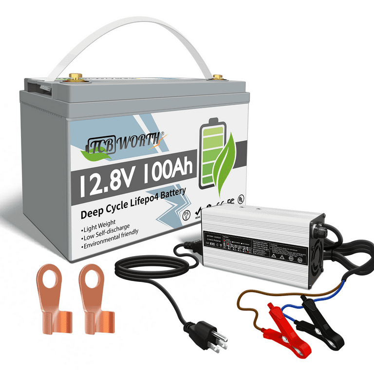 LiTime 12V 100Ah Selbstwärmende LiFePO4 Batterie mit 100A BMS, -20