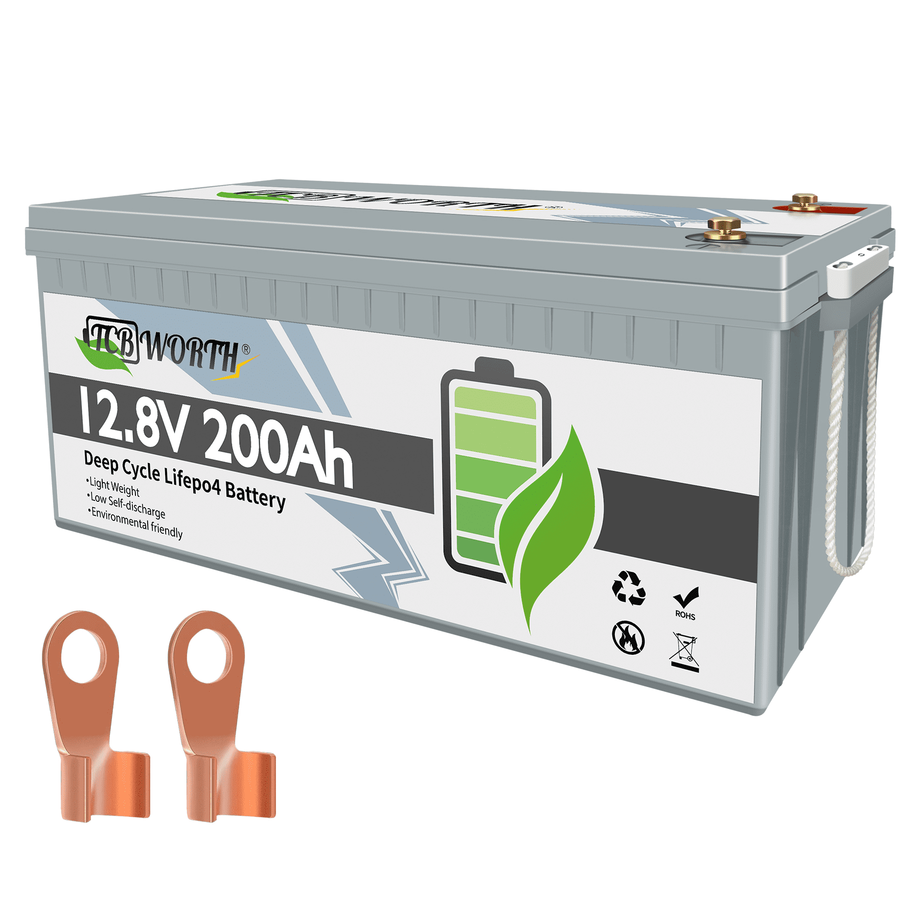 Redodo 12V 200Ah LiFePO4 Battery Lithium Battery with 100A BMS,  Rechargeable 4000-15000 Deep Cycles & 10-Year Lifetime, Perfect for RV,  Camping