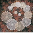 thumbnail image 1 of TCC Handmade, Crochet Lace Doily. 100% Cotton Crochet. Four Pieces, 1 of 11