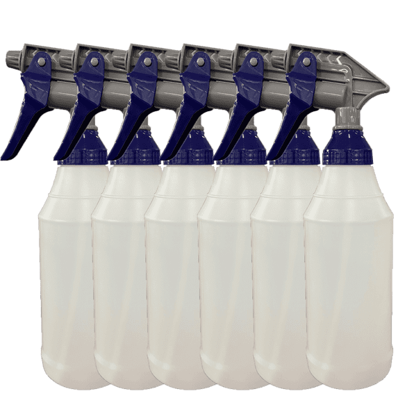 TCC Materials Plastic Spray Bottle, 32 Oz, All-Purpose Sprayer (6)
