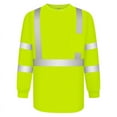 thumbnail image 1 of TCCFCCT Reflective Shirts for Men Class 3 Hi Vis Shirts for Women, Long Sleeve High Visibility Safety Shirts for Surveyors, Dirt-Resistant Construction Work Shirts, Meets Ansi, CXC-Yellow 4XL, 1 of 7