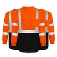 thumbnail image 1 of TCCFCCT Safety Shirts for Men Reflective Class 3 Long Sleeves High Visibility Shirts, Hi Vis Shirts for Men Women, Construction Work Shirts with Black Bottom, Durable, Breathable, CX-Orange S 3pcs, 1 of 6