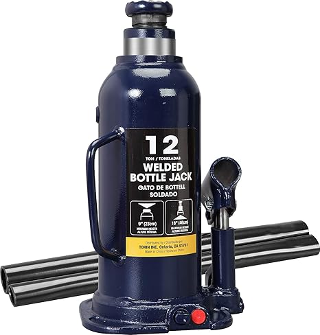 Hilka 82820010 – Cric Idraulico Da 2 Tonnellate A Profilo Basso, Portatile Con Ruote, Altezza Sollevamento 85-330 Mm
