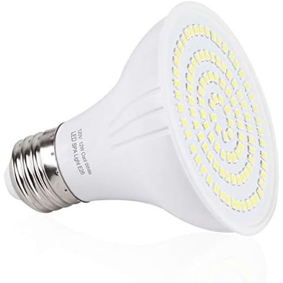 TCEUMIK SPA LED Light Bulb for Hot Tub 120V Input 12W for In-ground SPA Underwater Swimming Pool Daylight White PAR20 LED Light Bulb E26 Base Fits for Most Pentair & Hayward Light Fixtures