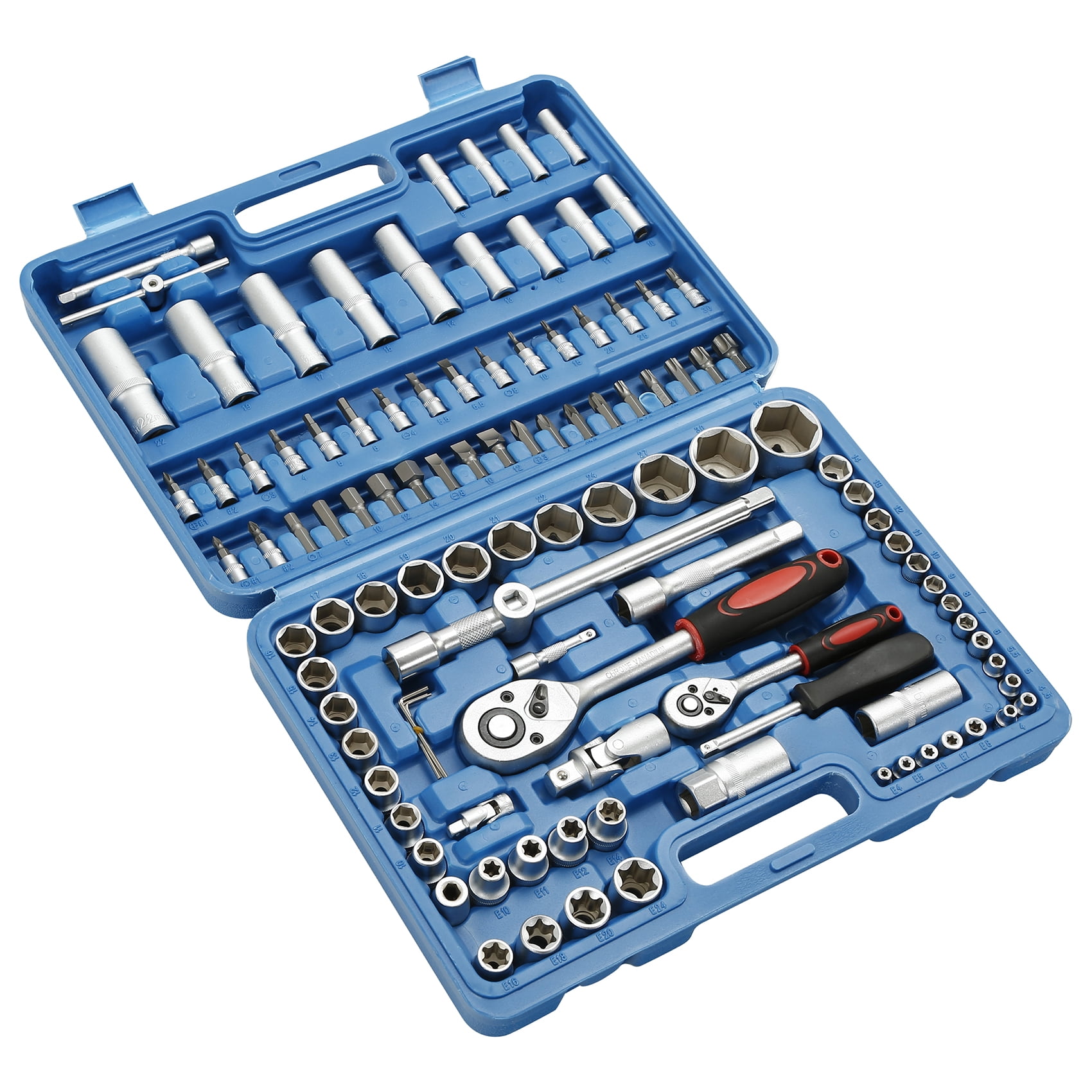 Mechanic tool set with ratcheting wrenches deals