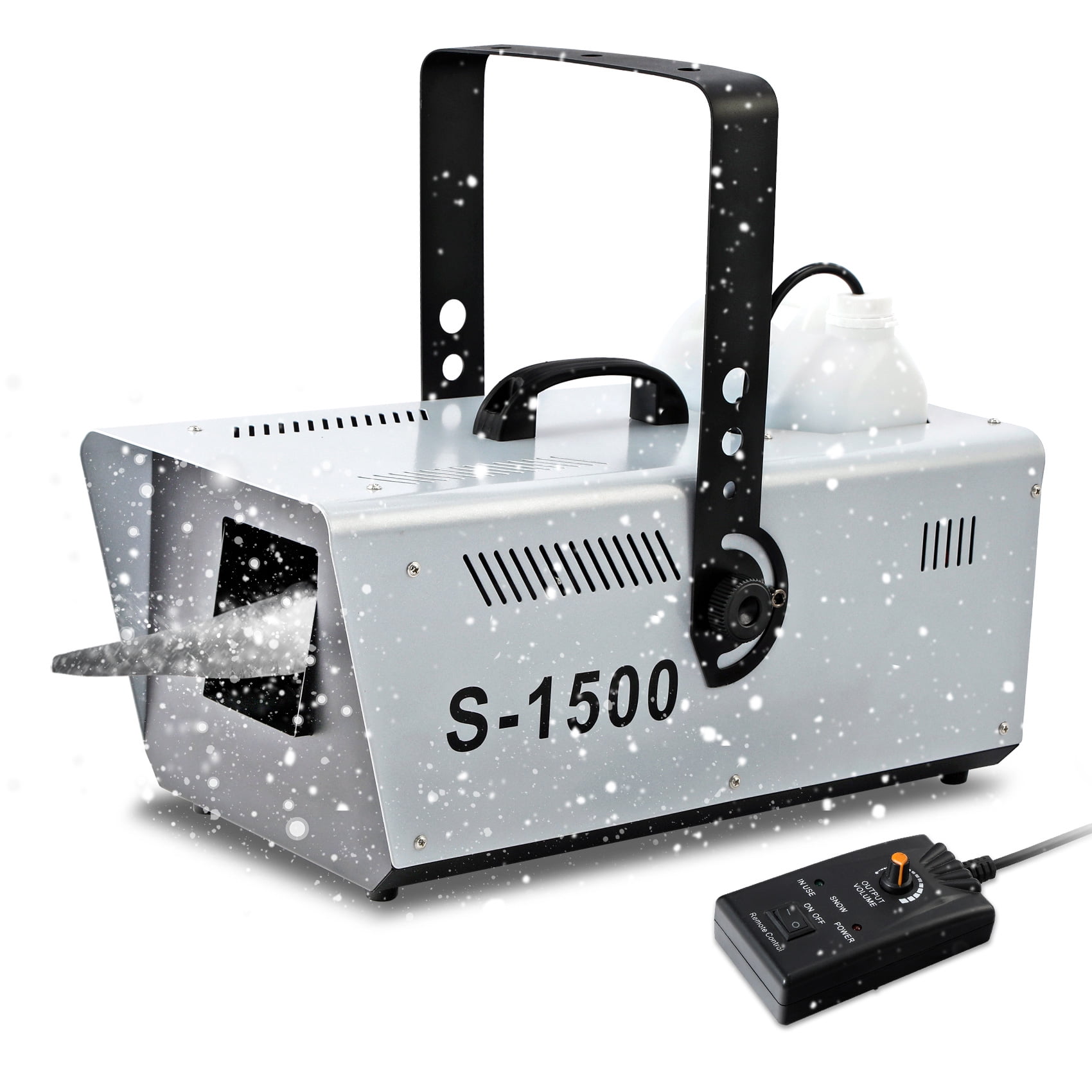 CAULO Fake Snowflake Machine 4000W Indoor & Outdoor Snow Making Machine  High Output Remote Control Snow Machine 180° Moving Head (4000W)