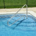 thumbnail image 1 of TCFUNDY Pool Handrail, 54"x36" Swimming Pool Stair Rail, 304 Stainless Steel Inground Railing w/ Grip Cover, 1 of 12