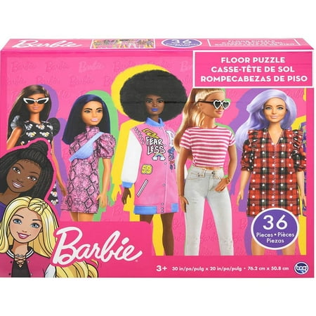 TCG Toys 8612 Barbie Floor Puzzle for Kids, 36 Large Pieces, Bright and Colorful Character Artwork, Large Format Preschool Puzzle, Ages 3 Years and Up