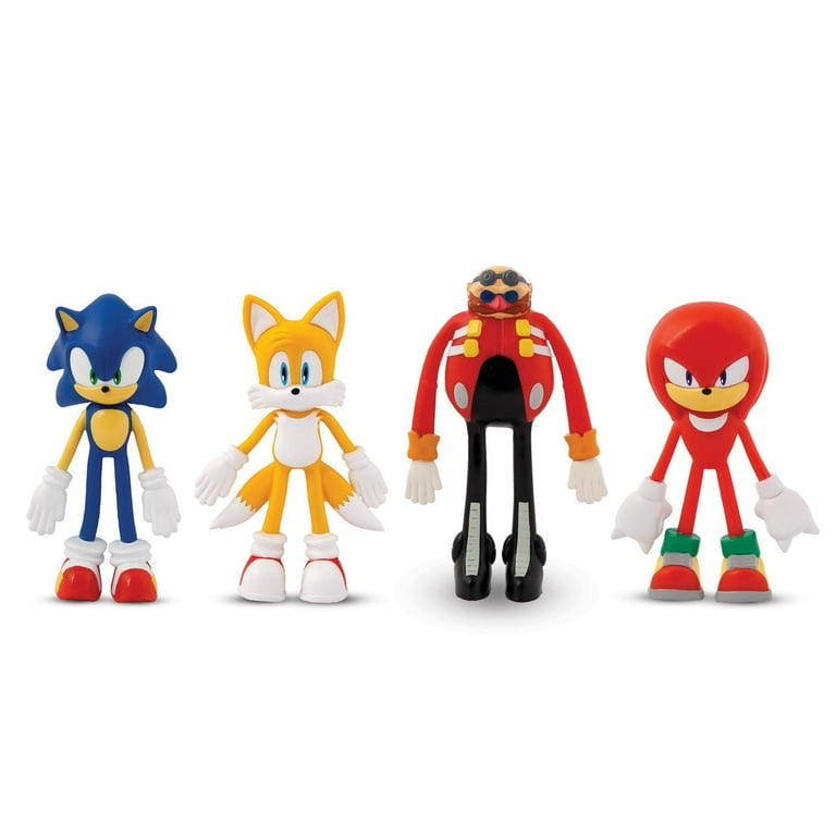 TCG Bend'ems Sonic The Hedgehog Classic Action Figure Set - 4-in-1