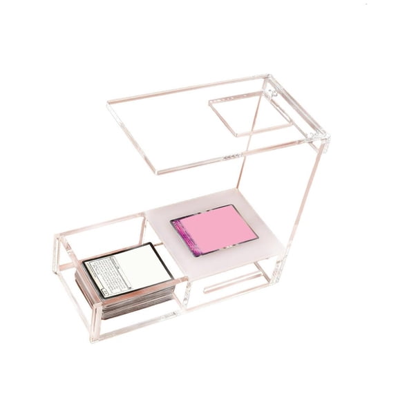 TCG Card Scanning Stand Trading Card Scanner Holder For Smartphones Scanning Use with Detachable Storage Drawer