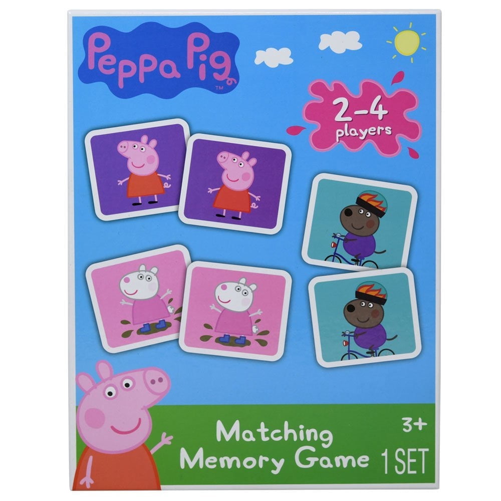 TCG TOYS Peppa Pig Memory Matching Game with 72 cards Kids Age 3+ years